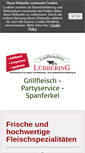 Mobile Screenshot of landfleischerei-luebbering.de